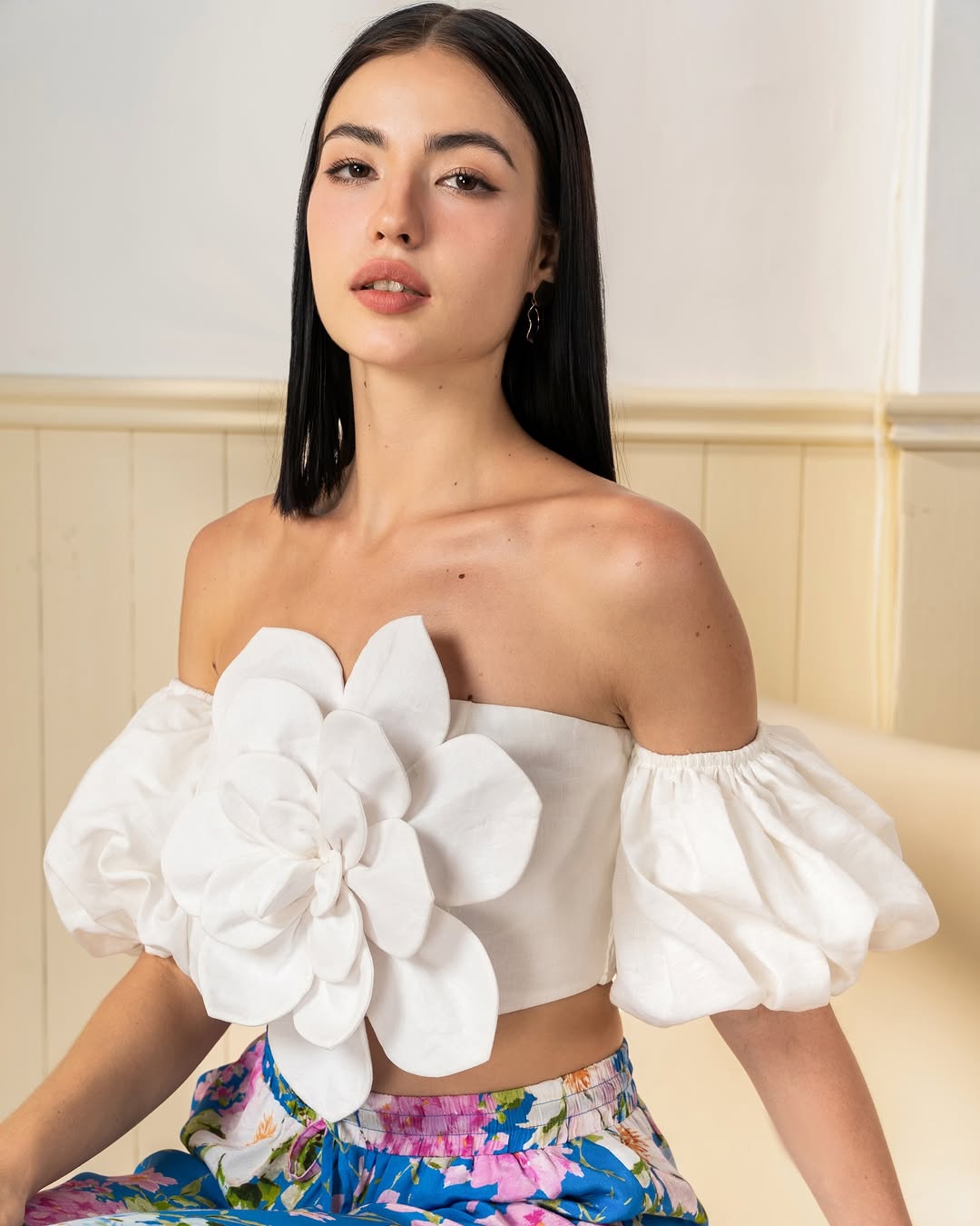 Petal-Powered Perfection: Yumi Kim's 3D Floral Tops Bloom for Spring